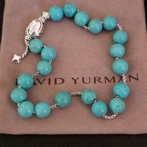 DY Sterling Silver Beaded Bracelet